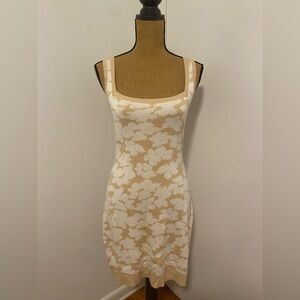 Floral Beige and White Women's Sleepwear